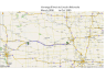 1909 Map Illinios to Nebraska - Edith Watkins